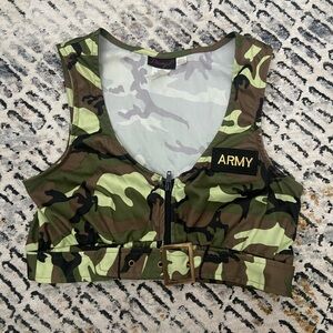 Halloween Army crop top